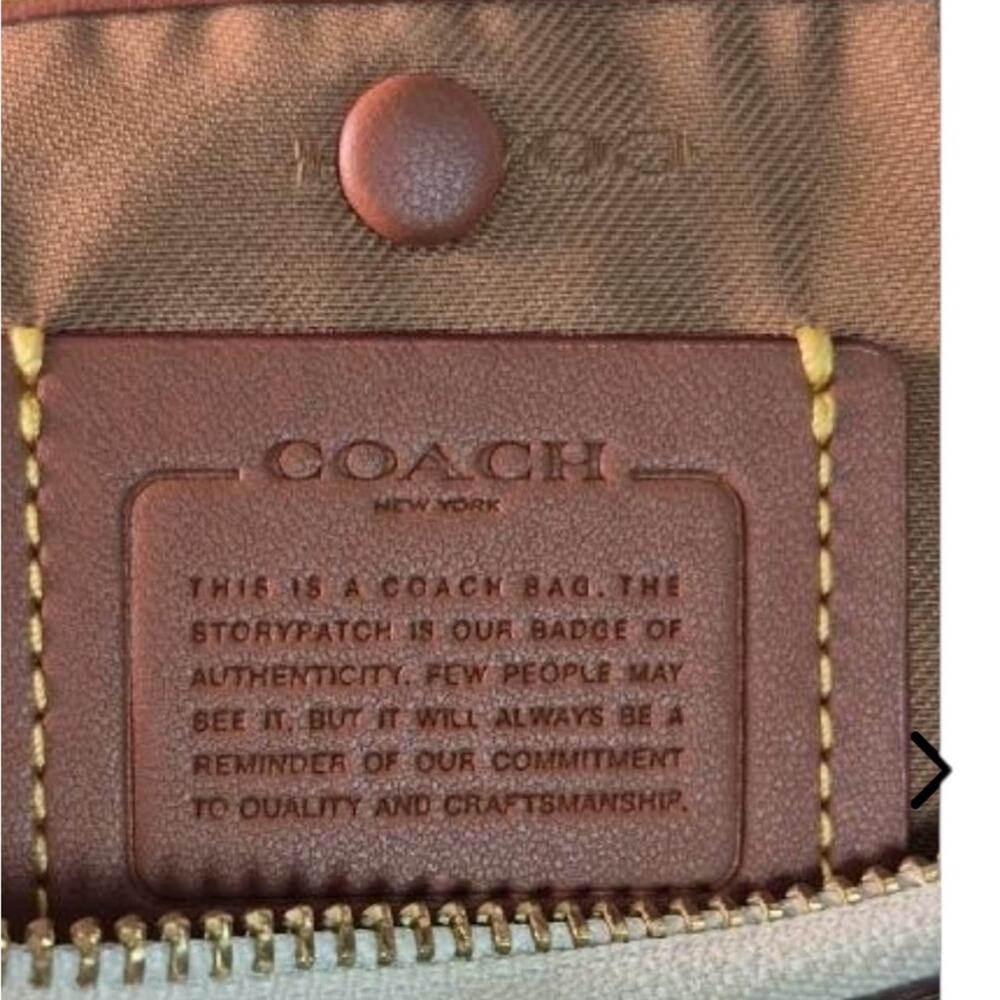 Coach Classic Chaise Cream Leather Shoulder Bag Crossbody - Picture 8 of 8